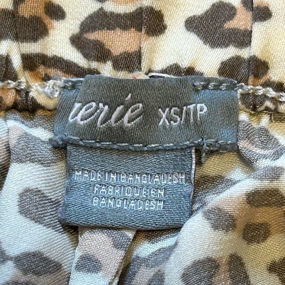 AERIE WOMENS LIGHT & AIRY ANIMAL PRINT 100% POLYESTER PANTS, SIZE XS/TP - Picture 5 of 10